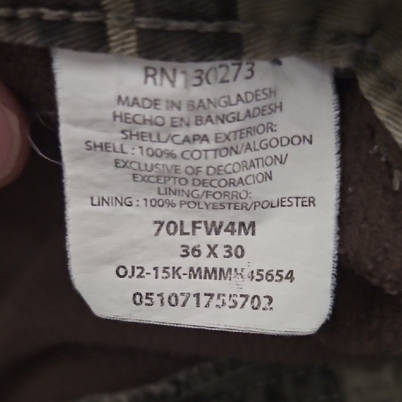 Wrangler Men's Cargo Pants - Camouflage 36 X 30 - Picture 6 of 15